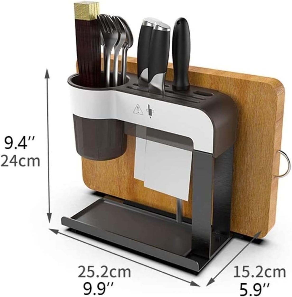 Sturdy stainless steel knife block - Hold all your cooking tools neatly