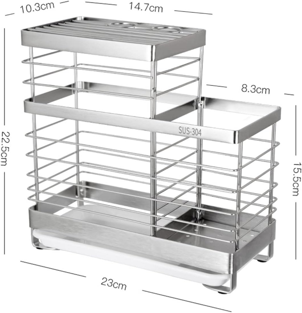 Stainless Steel Knife Holder Multi-USE Knives Storage Rack