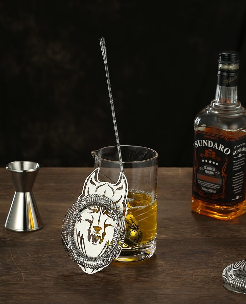 Cocktail Geek Wolf Shape Design Bar Strainer