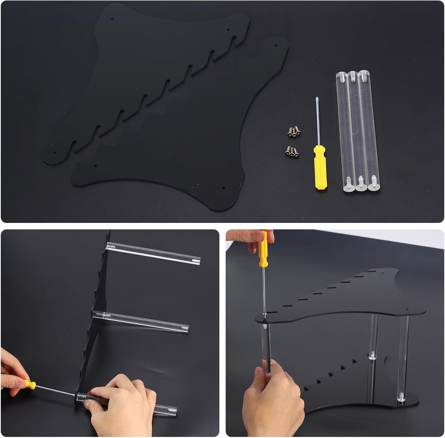 Biobasedon Folding Knife Display Stand Holds 8 Knives Durable and Compact