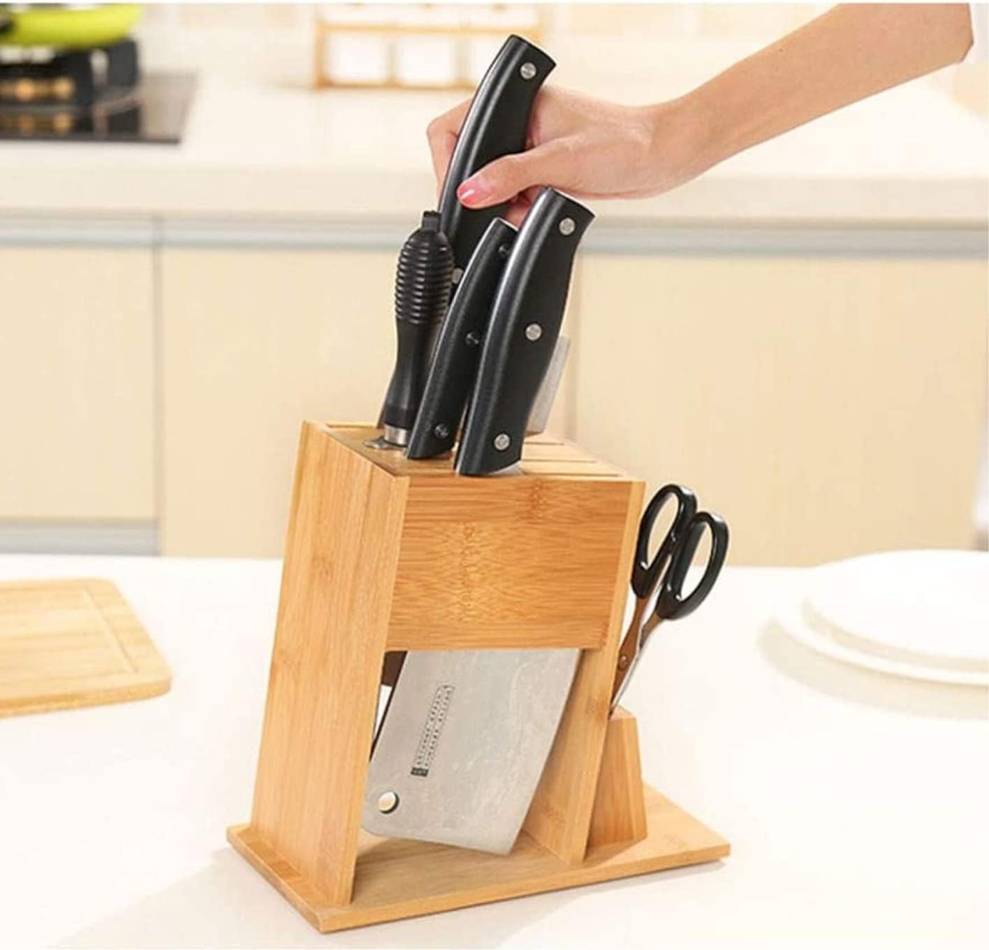 Bamboo Kitchen Knife Holder
