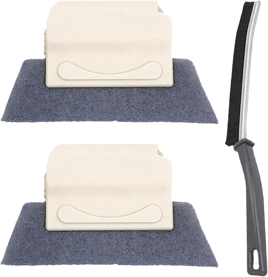 Curvaceous Corner Cleaning Brush with Rings Beige