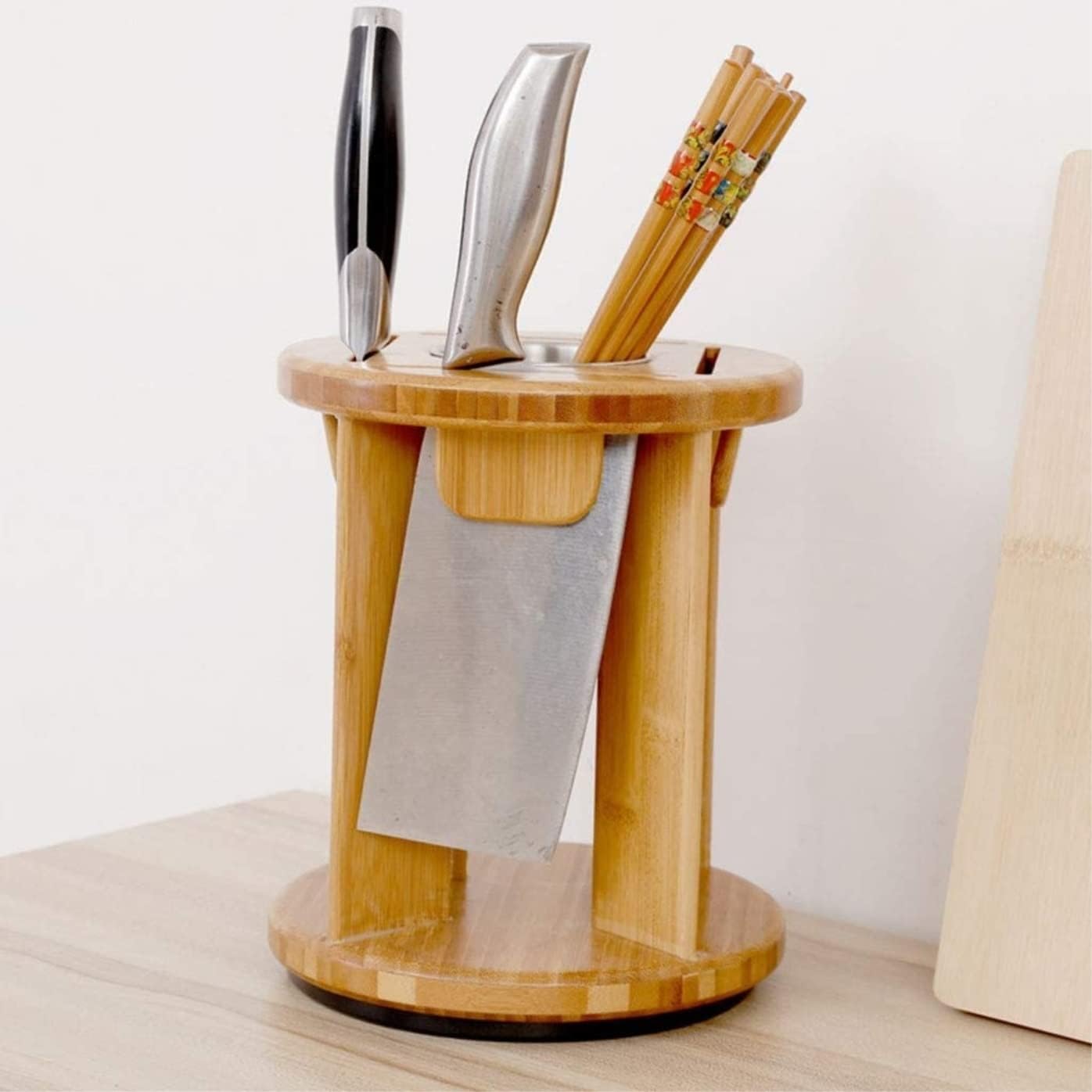 Rutavm Bamboo Kitchen Knife Holder