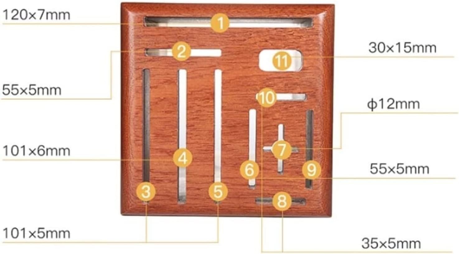 Wood Knife Holder