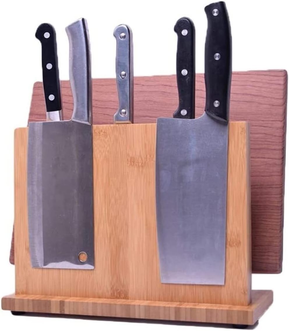 Sturdy Bamboo Knife Block