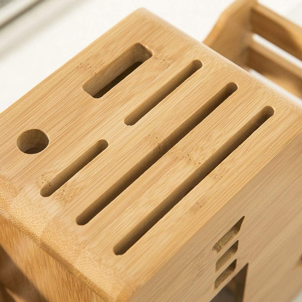 Bamboo Kitchen Knife Holder for Cleaning Storage