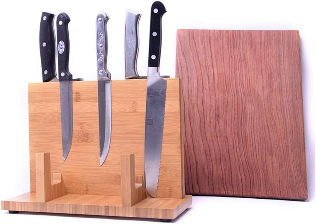 Sturdy Bamboo Knife Block
