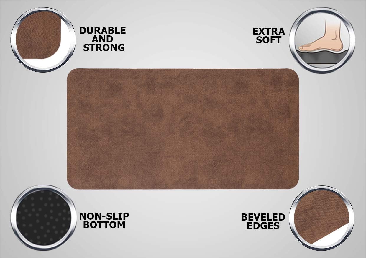 Sturdy Anti Fatigue Standing Desk Mat for Kitchens Living Rooms