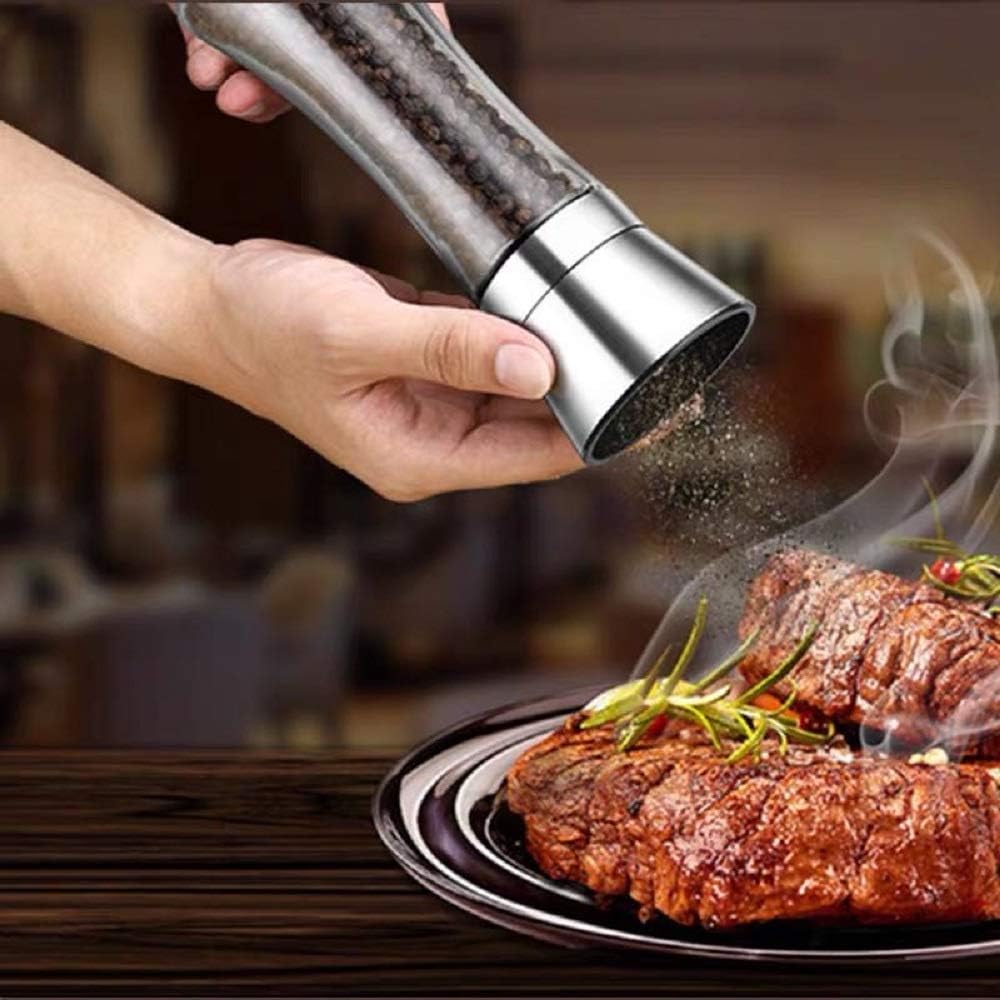 Chelory Salt Pepper Mill Set - Premium Adjustable