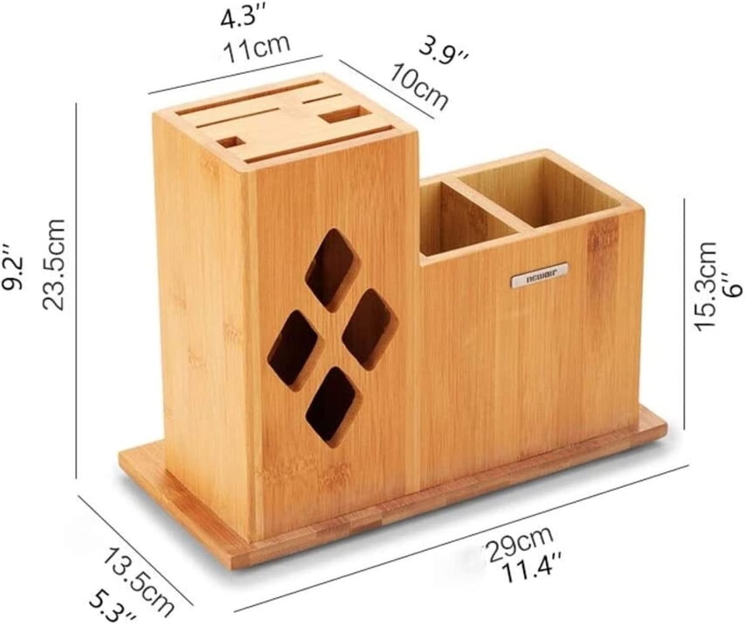 Bamboo Kitchen Knife Holder for Counter