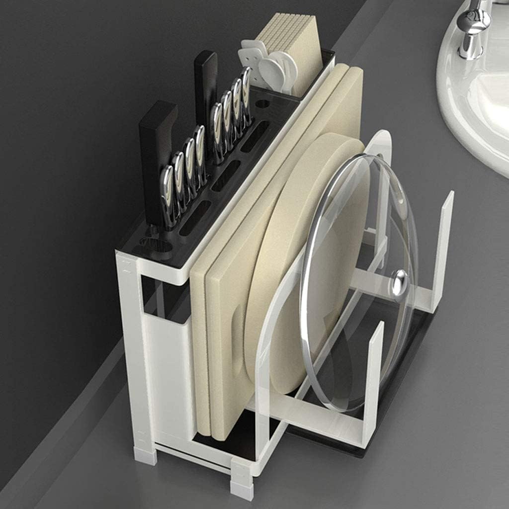 Stainless Steel Kitchen Knife Holder with Tiered Design