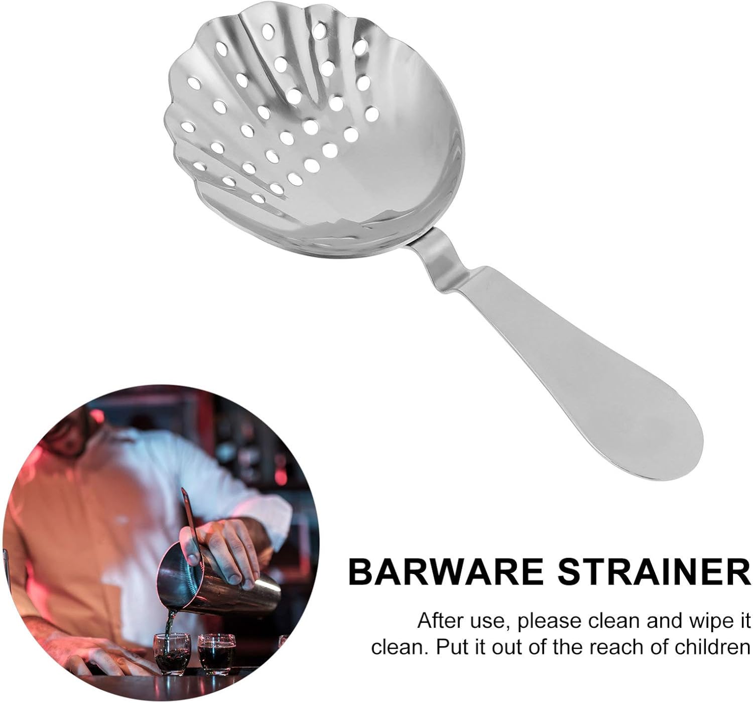 Hemoton bartender strainer keeps drinks cold perfect for parties and home bars
