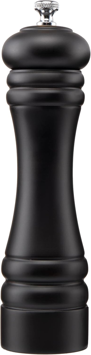 Black Pepper Mill Salt Grinder Refillable Adjustable Coarseness Ceramic