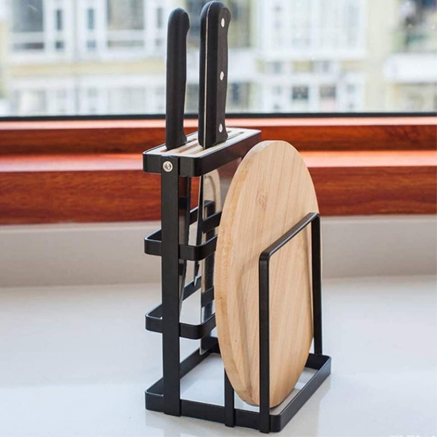 Sturdy Metal Knife Block for Kitchen Storage