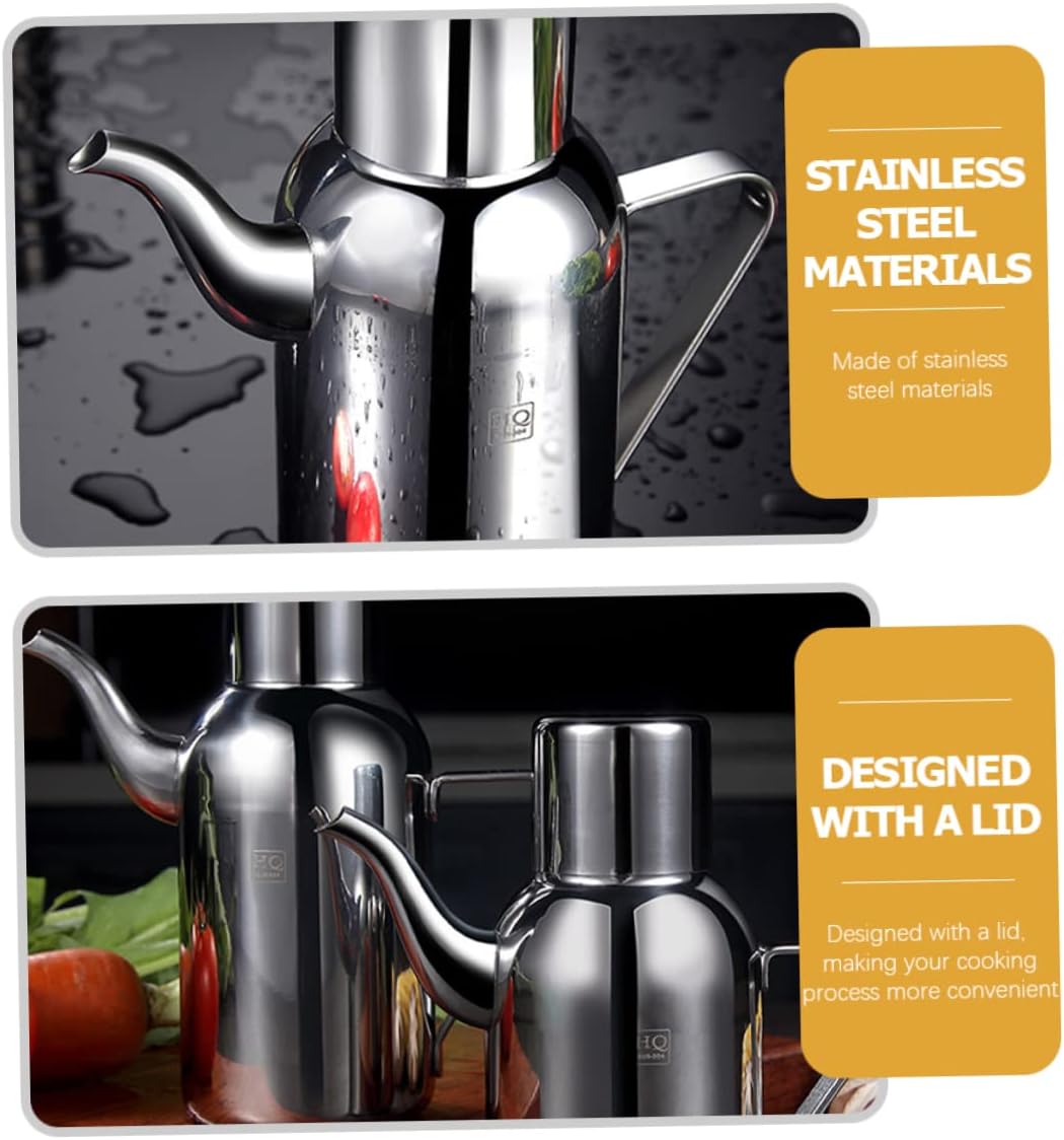 Stainless Steel Oil Vinegar Dispenser Portable Durable