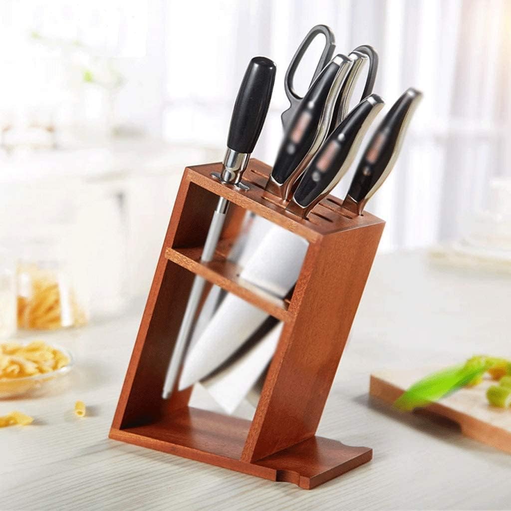 ZAEGO Solid Wood Knife Holder with Ventilated Design