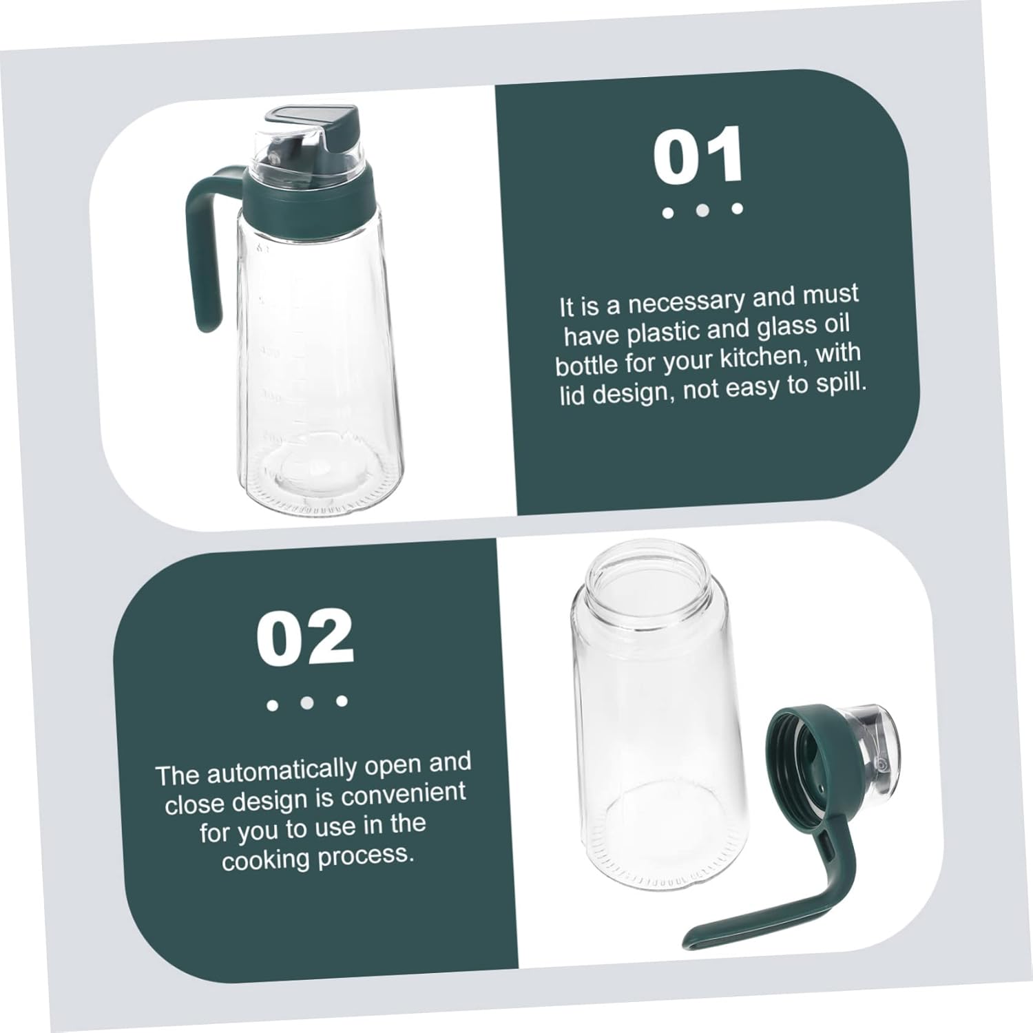 CIYODO Practical Condiment Bottle Mealtime Convenience ElegantlyStyled Design