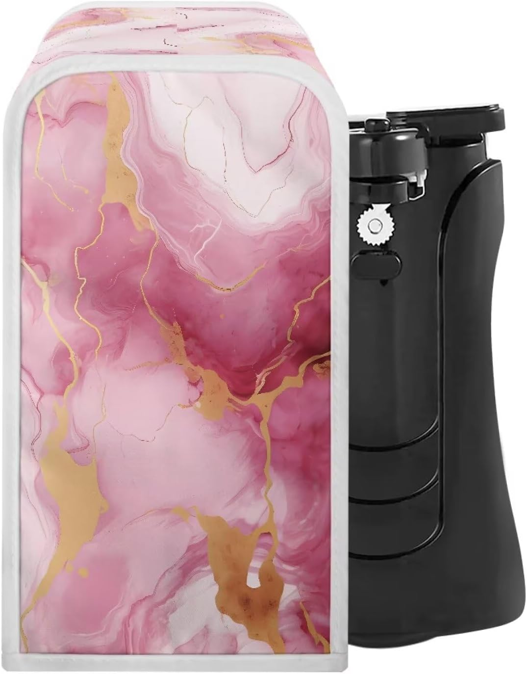Pink Marbles Print Electric Can Opener Cover