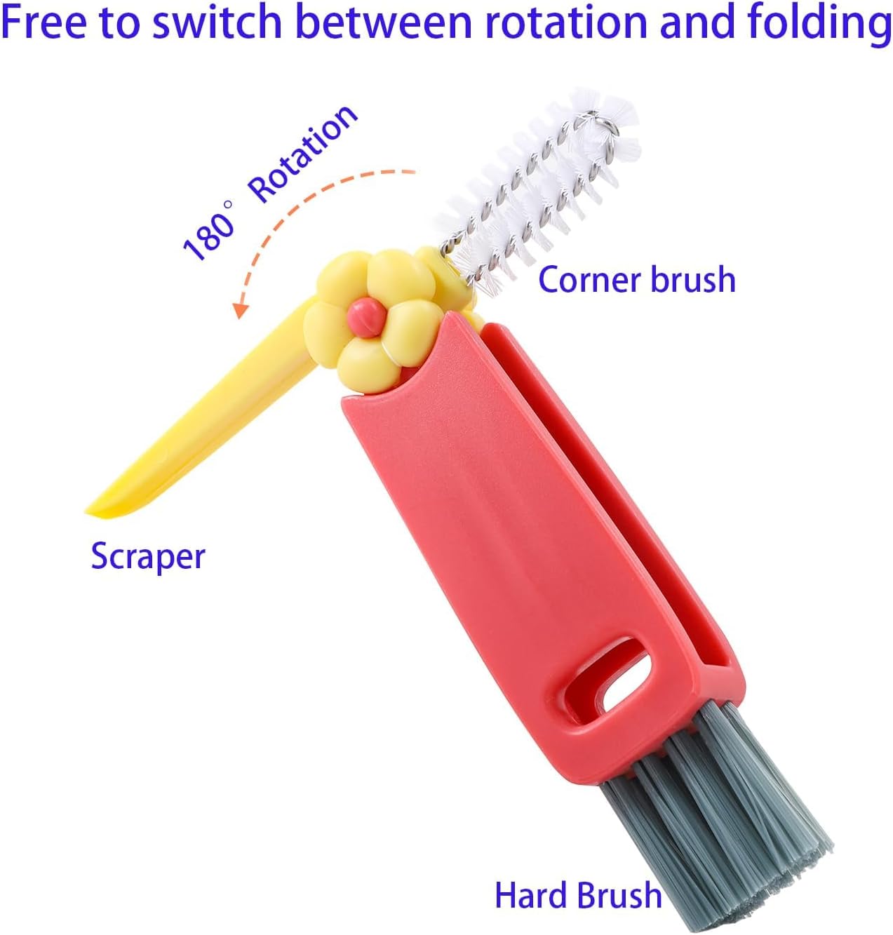 Sponge Cup Brush Set 3pcs Multifunctional Bottle Cleaning Tool