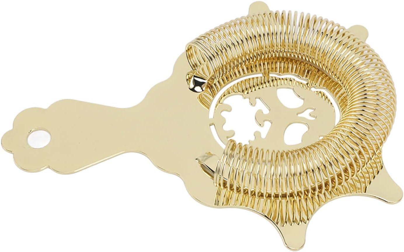 Multifunctional Detachable Professional Bar Strainer for Bartenders Gold