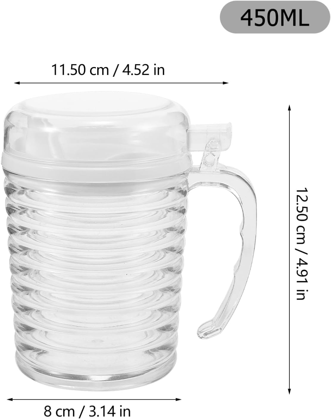 4PCS Plastic Condiment Bottles Set of 4