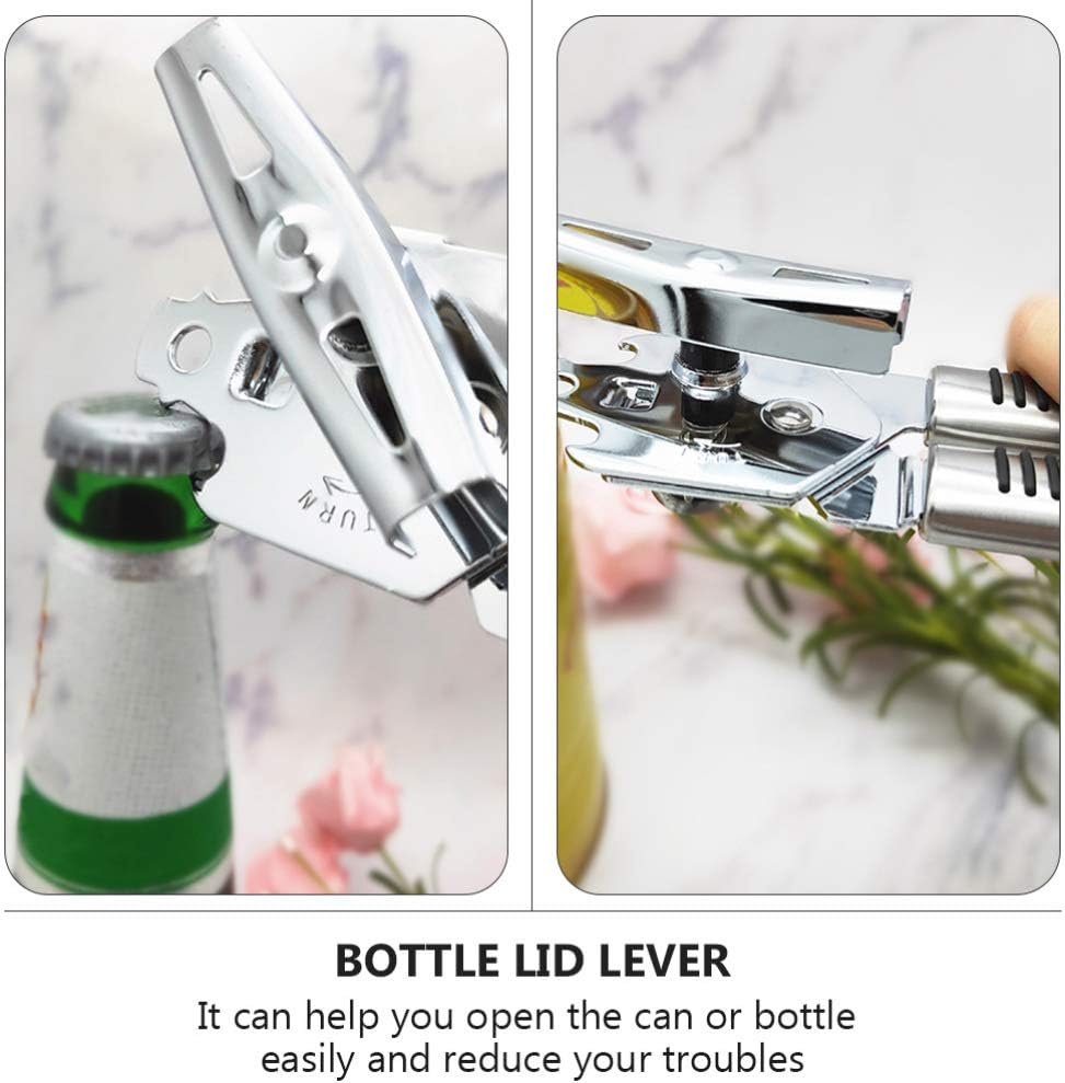 Hemoton Electric Can Opener Stainless Steel PP Material Compact Ergonomic Design