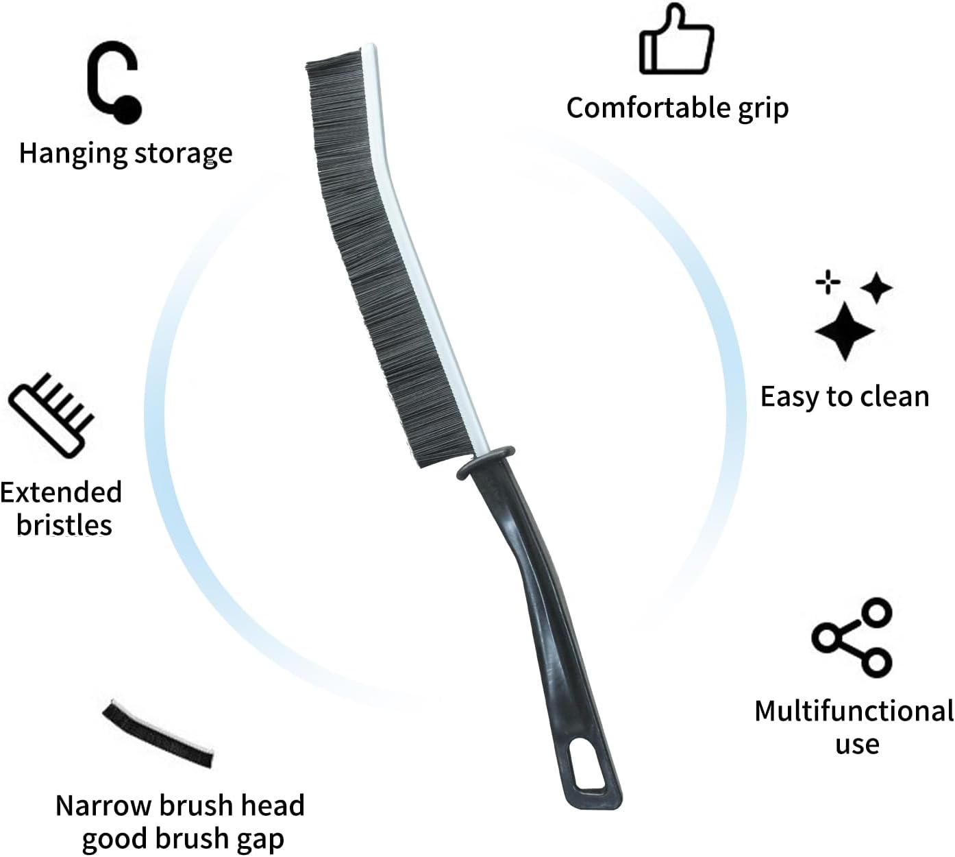 5Pcs Crevice Cleaning Brush Set Multifunctional Gap Cleaning brushes for Home Use