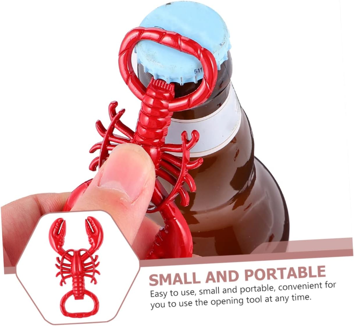 3-Piece Crawfish Bottle Opener Catcher