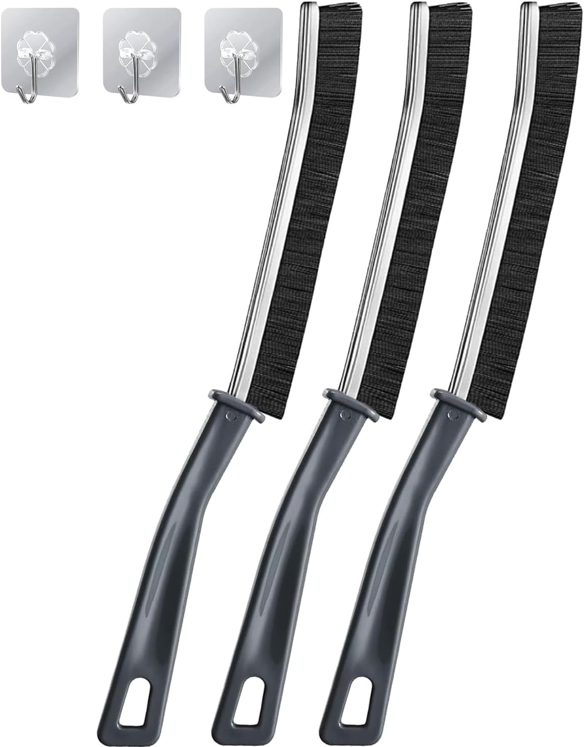 3-Piece Multi-Crevice Cleaning Brush Set