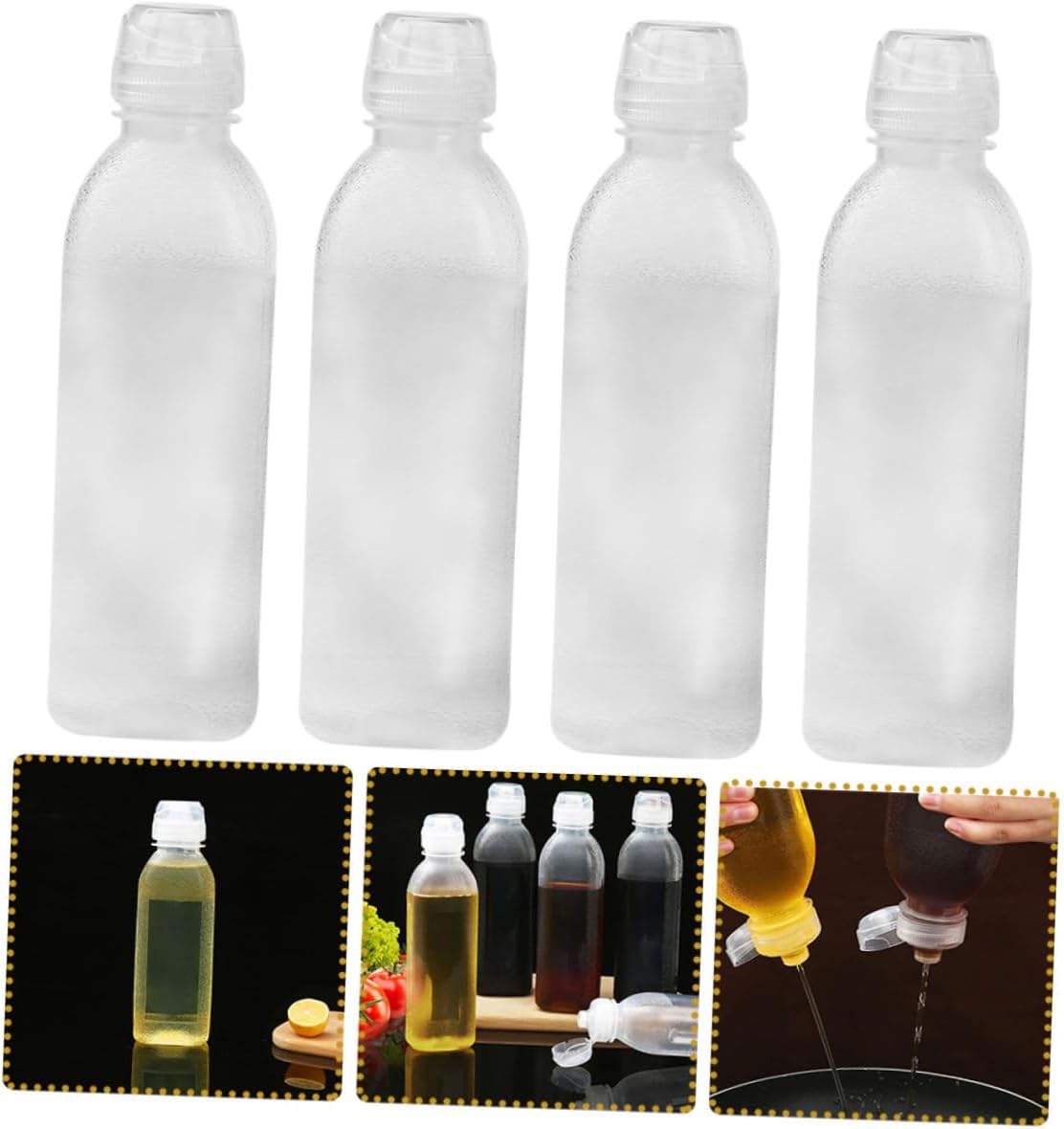 4-Piece Oil Dispensers with Japanese Design