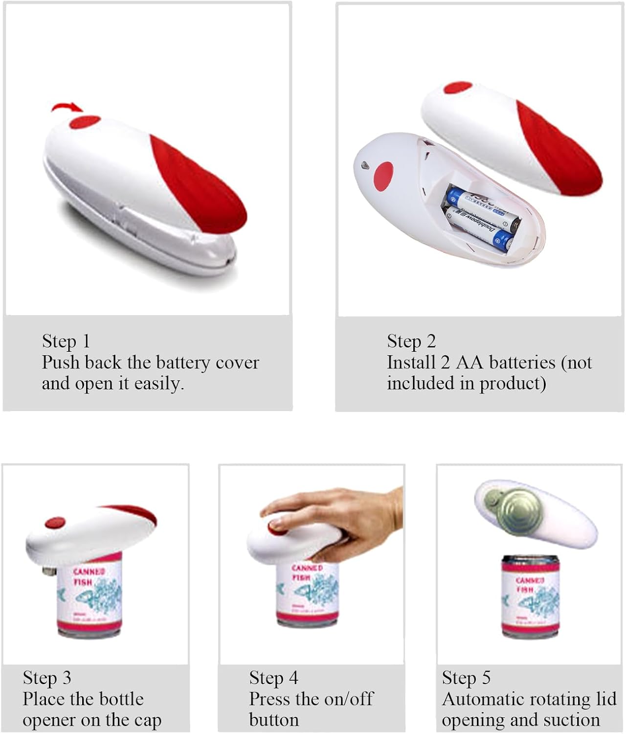 Electric Can Opener with Smooth Edge