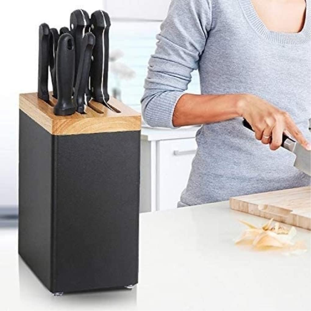 Green Kitchen Knife Holder Set