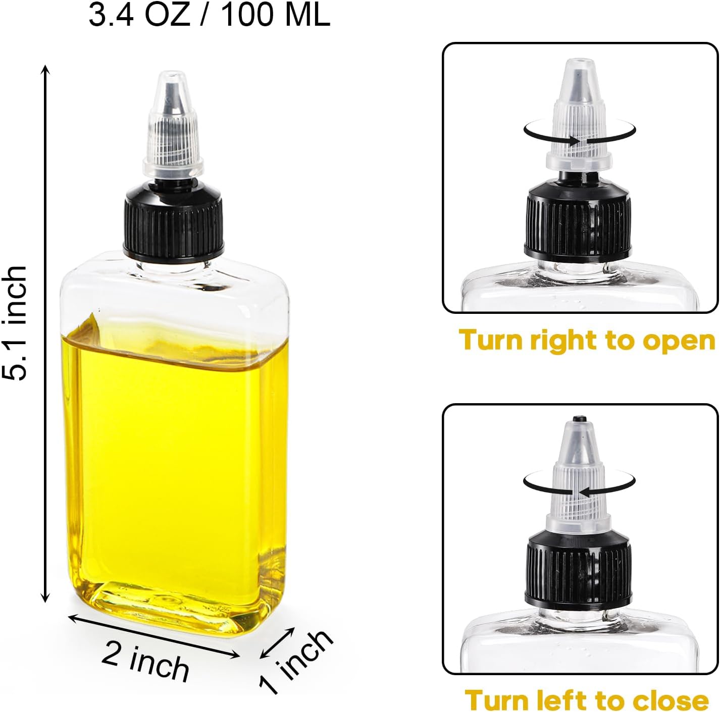 Bekith 40-Piece Oil Dispenser Bottles for Camping Travel