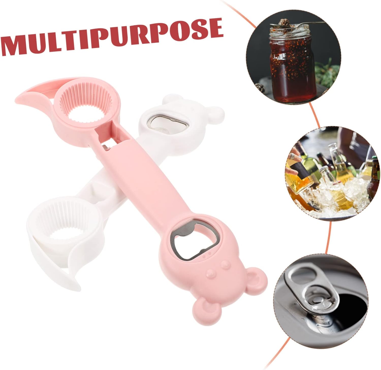 8 Pcs 4 in 1 Bottle Openers Home Party Use