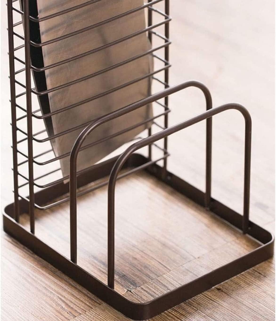 Sturdy Wrought Iron Knife Holder for Countertops