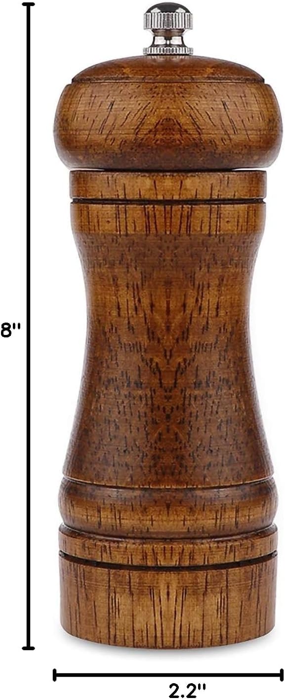 Powstro 5-inch Adjustable Ceramic Pepper Grinder