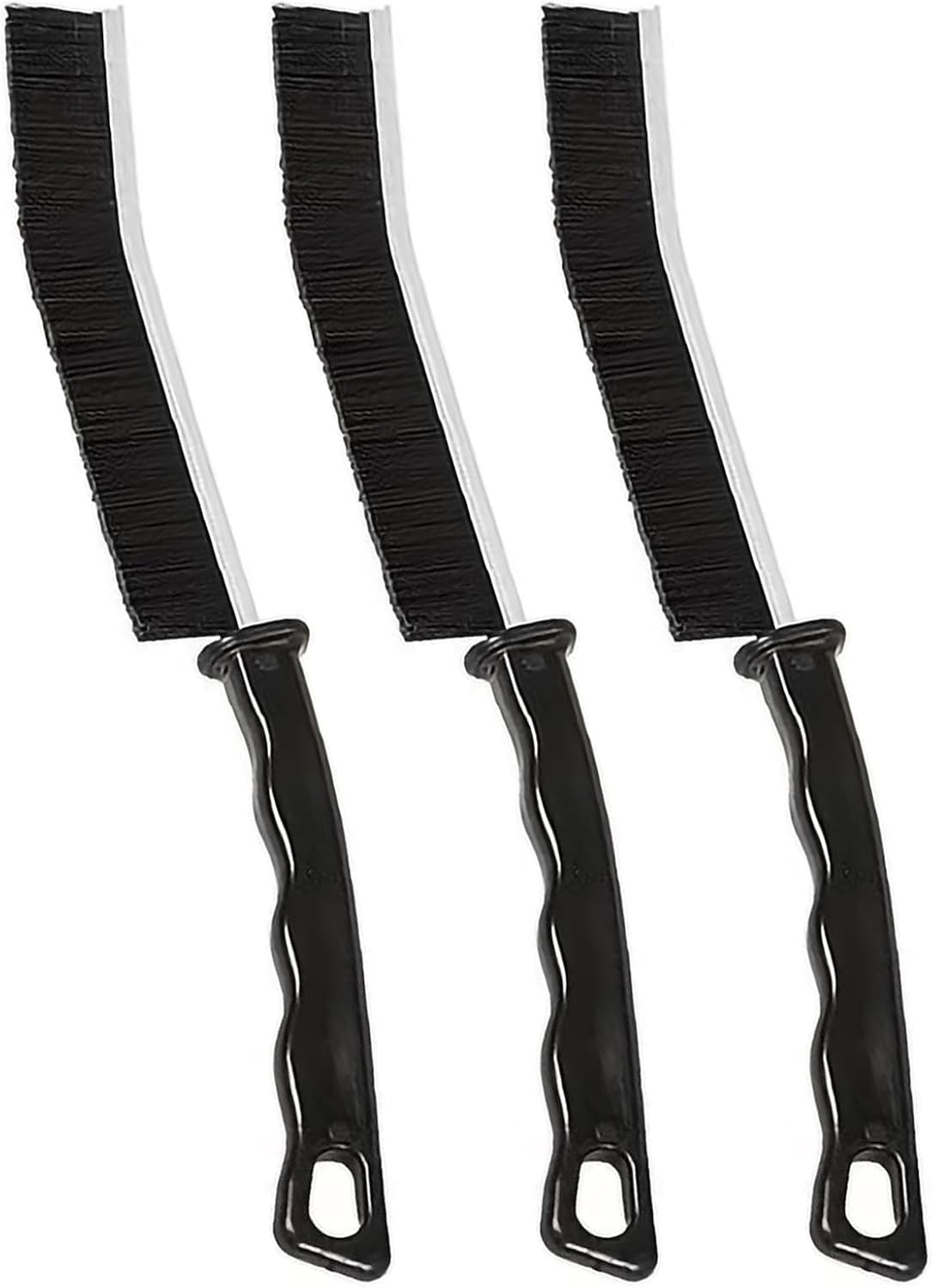 3-Piece Hard Bristle Crevice Cleaning Brush Set USA