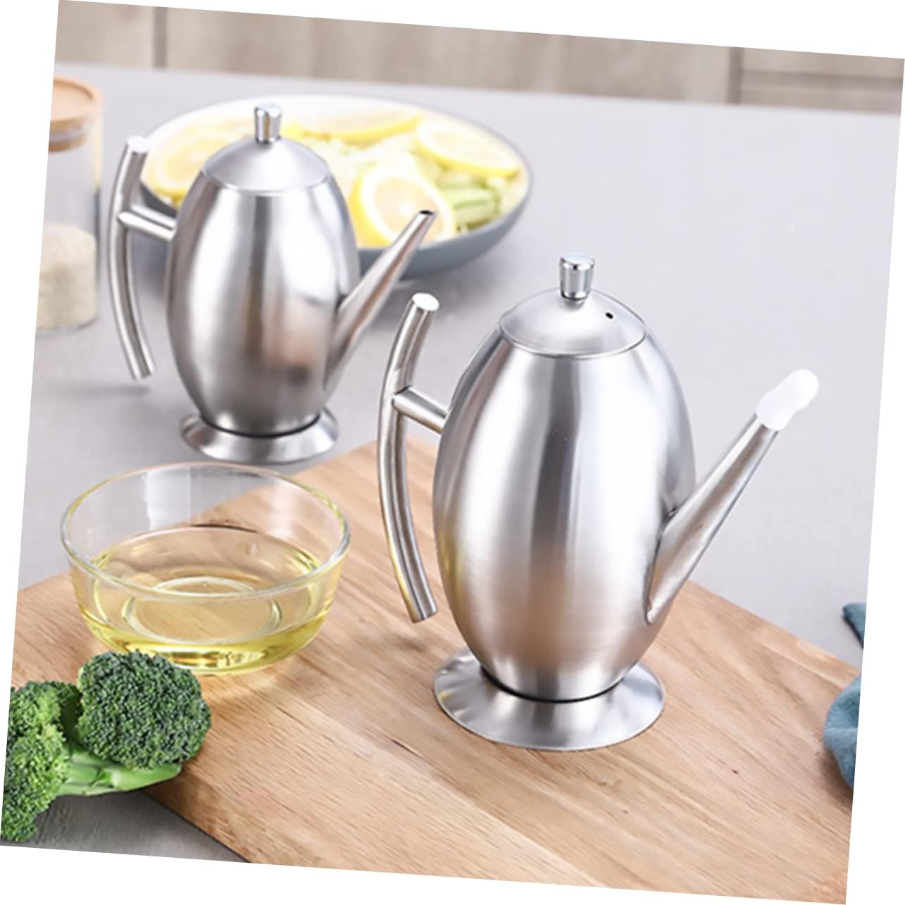 Cabilock Oil Dispenser Stainless Steel Bottle for Kitchen