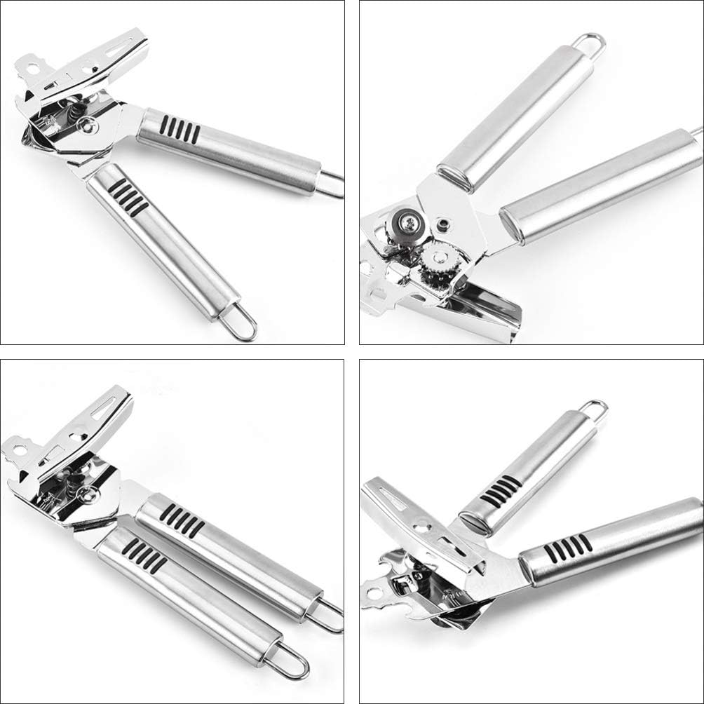 Hemoton Electric Can Opener Stainless Steel PP Material Compact Ergonomic Design