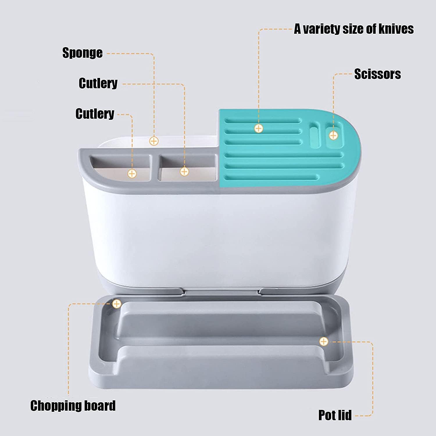 Versatile Kitchen Knife Holder Storage Rack