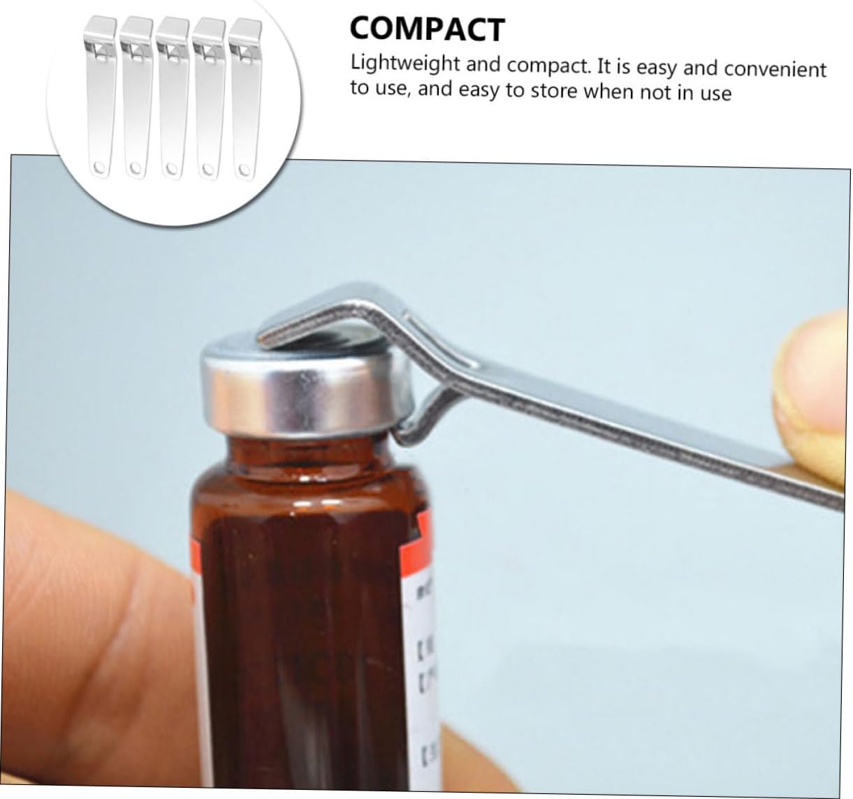 5pcs Mini Bottle Opener Set for Use in Bars and Hospitals