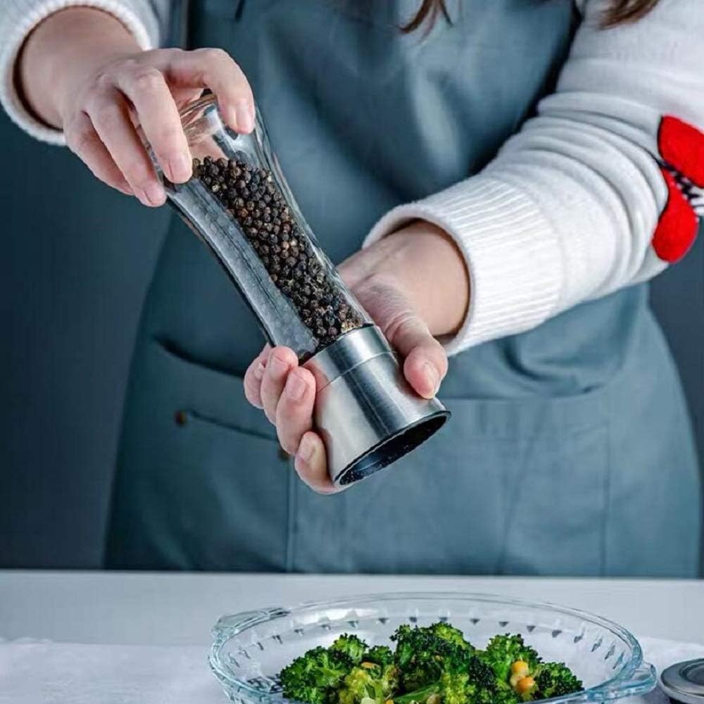 Chelory Salt Pepper Mill Set - Premium Adjustable