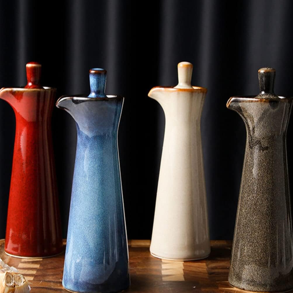 PRETYZOOM Ceramic Oil Dispenser Bottle for Kitchen