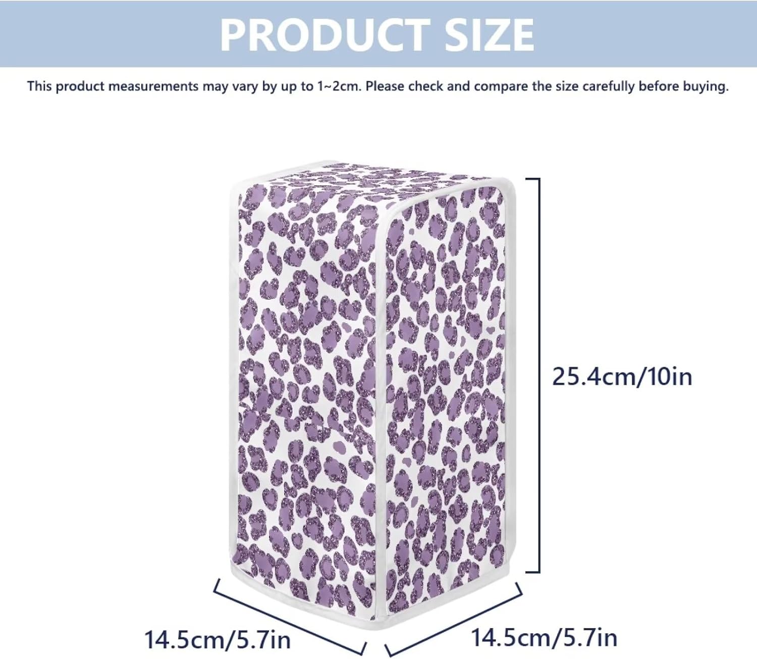 Purple Leopard Electric Can Opener Dust Cover