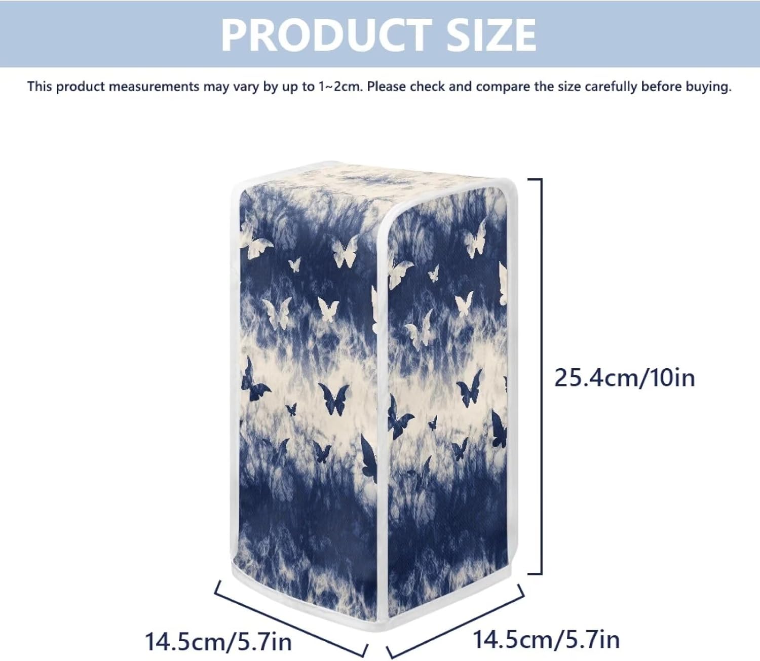 SUHOaziA Tie Dye Butterfly Electric Can Opener Dust Cover