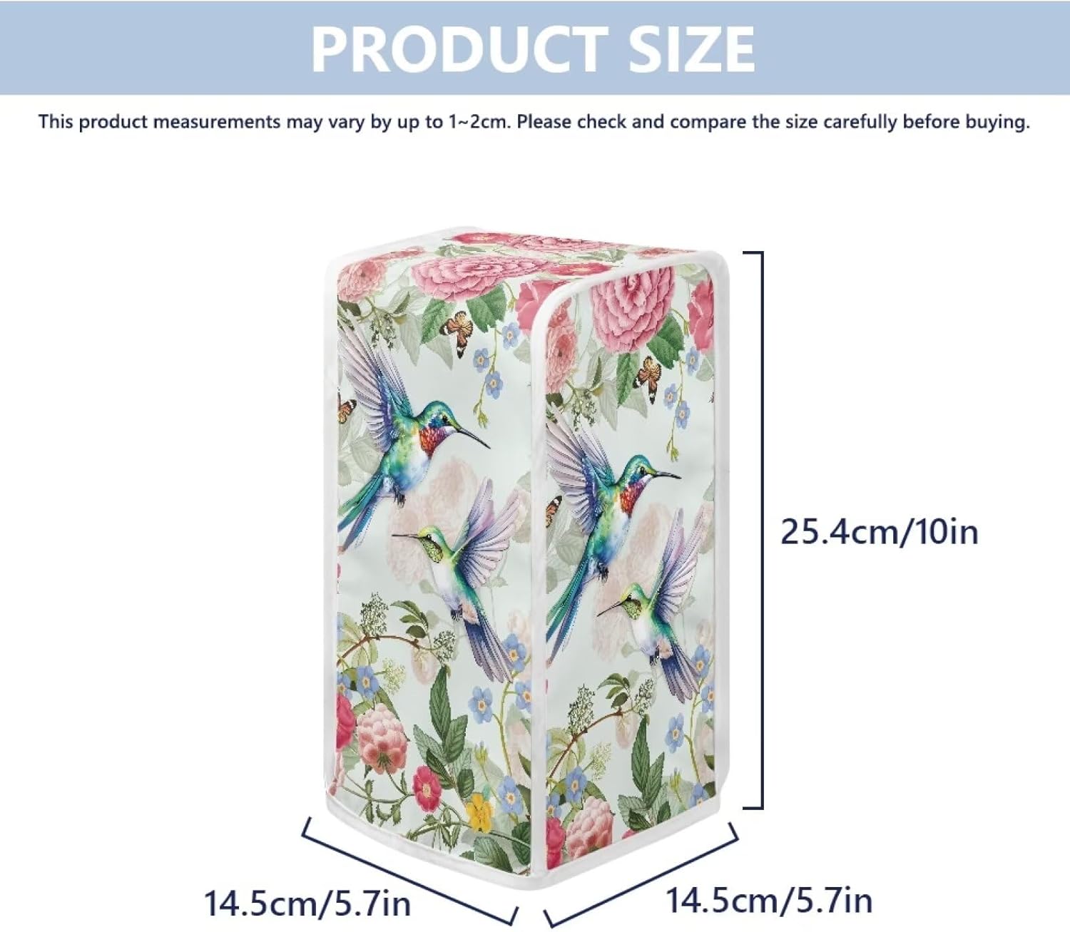 Floral Hummingbird Electric Can Opener Cover White Kitchen inadvertently perfect