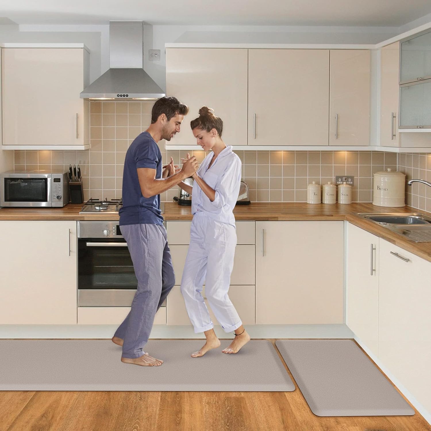 HappyTrends Kitchen Mat Comfort for Standing in Style