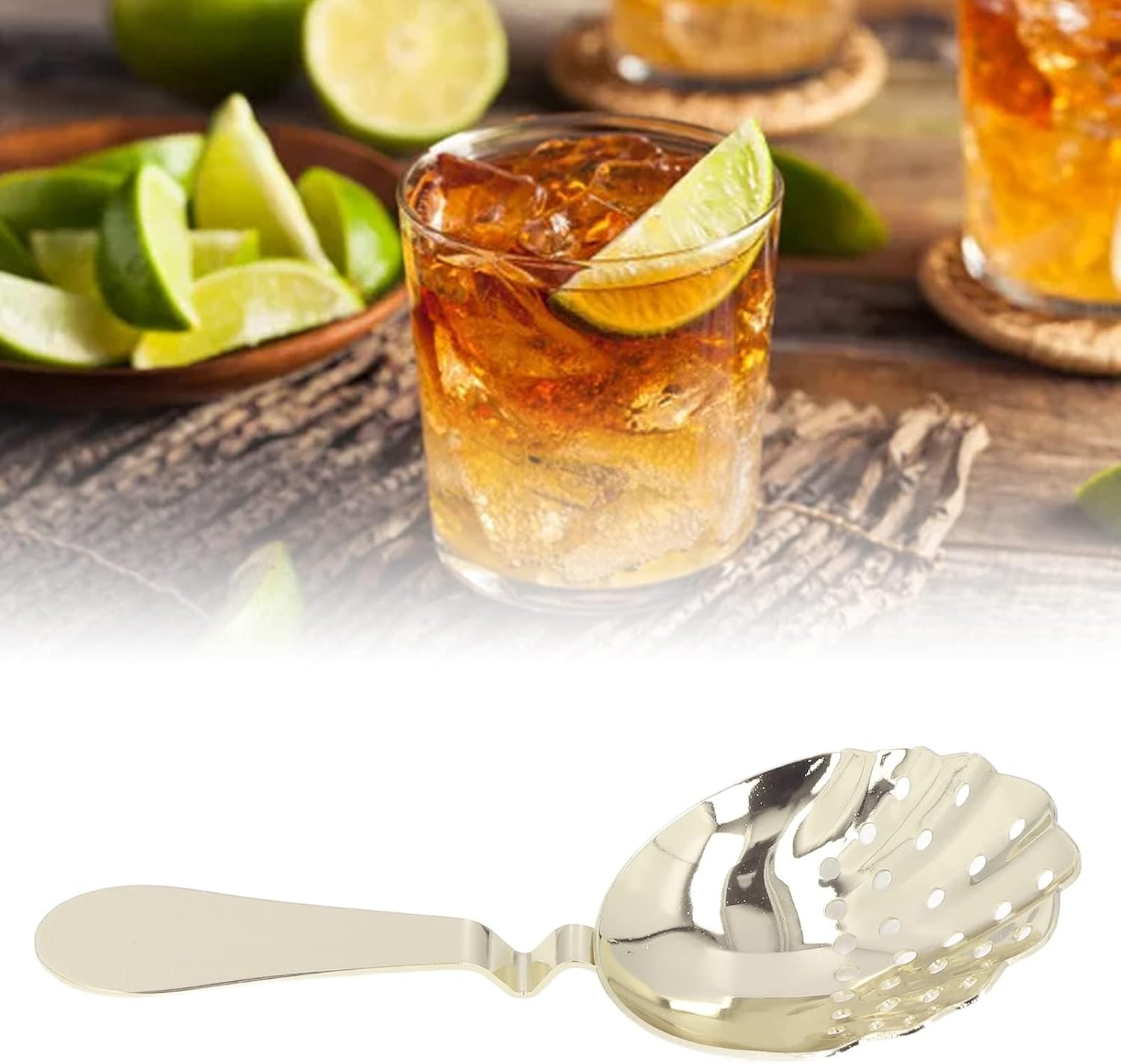 Julep Strainers Stainless Steel Cocktail Strainer Protein Gold