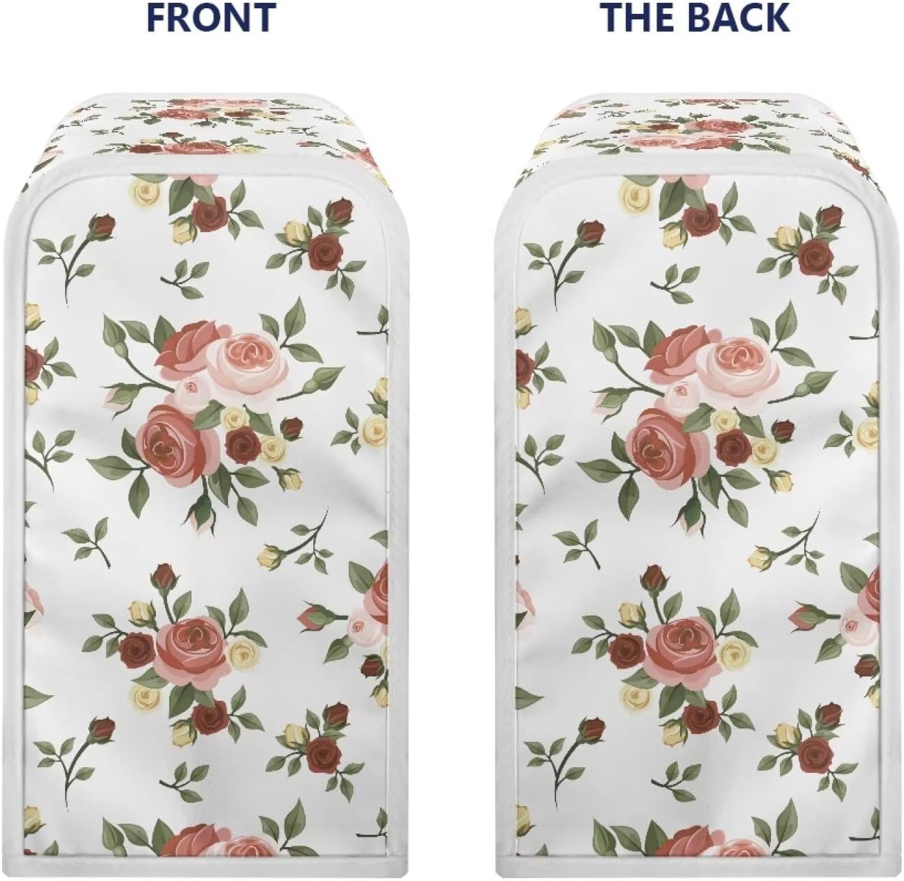 TODIYADDU Pretty Rose Camellia Can Opener Dust Cover Easy to Use Durable Fit