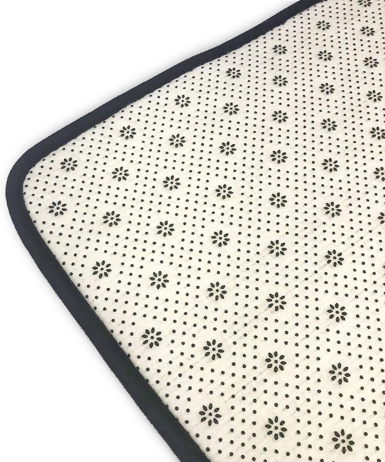 Breaux Abstract Triangle Striped Print Non-Slip Floor Mat